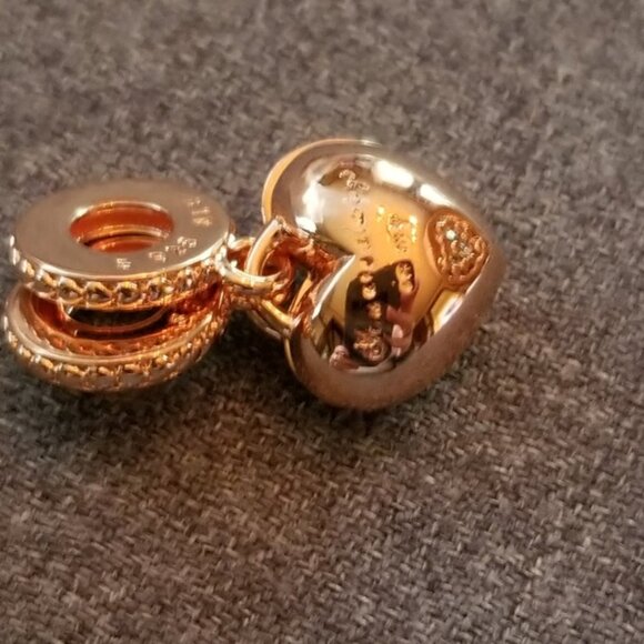 Pandora Mother and Daughter Hearts Dangle C - Picture 4 of 7